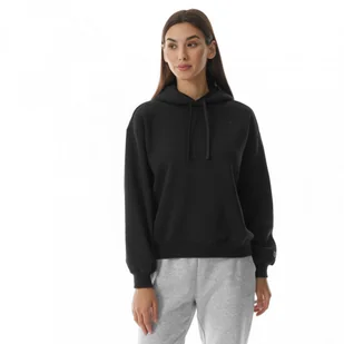 Damska bluza dresowa nierozpinana z kapturem Champion Rochester Hooded Sweatshirt - czarna - CHAMPION - Bluzy sportowe damskie - miniaturka - grafika 1