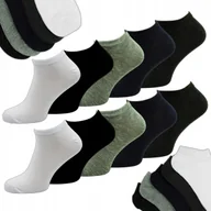 Skarpetki męskie - STOPKI MĘSKIE SKARPETY BAMBUSOWE NISKIE SKARPETKI KLASYCZNE 10 PAR 40-43 - miniaturka - grafika 1