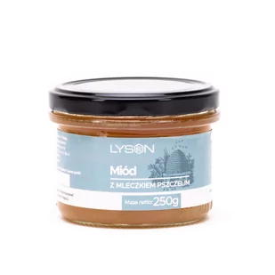 Lyson - Miód z Mleczkiem Pszczelim, 250 g - Zdrowa żywność - miniaturka - grafika 1
