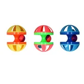 Zabawki dla kotów - Zabawka dla kota piłka 6,6 x 9 cm mix kolorów - miniaturka - grafika 1