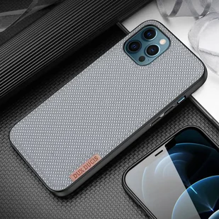 Dux Ducis Fino etui pokrowiec pokryty nylonowym materiałem iPhone 12 Pro / iPhone 12 szary - Etui i futerały do telefonów - miniaturka - grafika 11