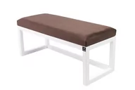 Ławki do przedpokoju - Emra Wood Design, Ławka na buty LPG-2, Biało-Brązowy, 195 cm - miniaturka - grafika 1