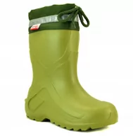 Buty dla dziewczynek - Kalosze dziecięce piankowe zielone roz. 24/25 - miniaturka - grafika 1