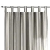 Zasłony - Dekoria Zasłona na szelkach 1 szt. szaro białe pasy 1,5cm) 1szt 130 × 260 cm Quadro 310-136-12 - miniaturka - grafika 1