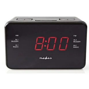 Radiobudzik NEDIS CLAR002BK Czarny - Radiobudziki - miniaturka - grafika 1