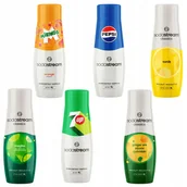 Syropy i koncentraty owocowe - ZESTAW SYROPÓW SODASTREAM PEPSI, MIRINDA, 7UP, MOJITO, TONIC / TONIK, IMBIR - miniaturka - grafika 1