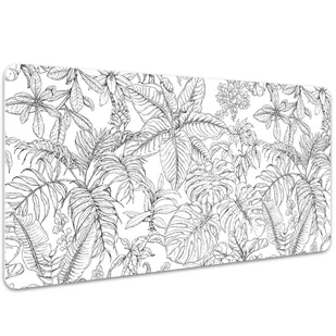 Mata ochronna na biurko Szkic tropikalny 100x50 cm - Podkładki na biurko - miniaturka - grafika 1