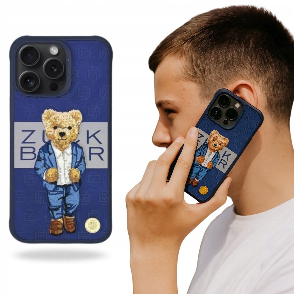 Etui Na Telefon Zuck Bear Do Iphone 15 Pro Plecki Nakładka Eko Skóra