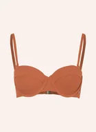 Stroje kąpielowe - Tommy Hilfiger Góra Od Bikini Z Fiszbinami braun - miniaturka - grafika 1