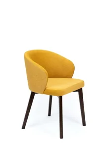 Flavio 5 krzesło tapicerowane miodowy nogi orzech - Krzesła - miniaturka - grafika 1