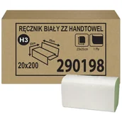 Ręczniki papierowe - Ręcznik papierowy ZZ Tork Singlefold H3 1 warstwa 4000 szt. zielony makulatura - miniaturka - grafika 1