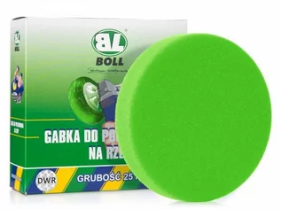 Akcesoria do mycia samochodu - BOLL Gąbka do polerowania na rzep 2,5cm twarda zielona) 150mm WB13-8807 - grafika 1