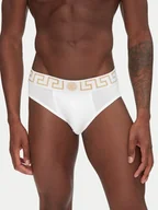 Majtki damskie - Versace Komplet 3 par slipów AU10327 Biały - miniaturka - grafika 1