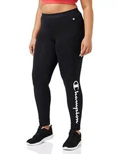 Champion Legginsy damskie z logo American Classics, czarny, L - Legginsy - miniaturka - grafika 1