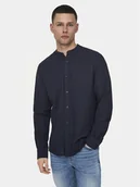 Koszule męskie - Only & Sons Koszula Caiden 22019173 Granatowy Slim Fit - miniaturka - grafika 1