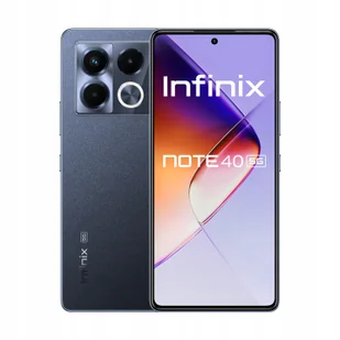 Infinix Note 40 5G 8/256GB Obsidian Czarny - Telefony komórkowe - miniaturka - grafika 1