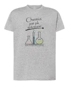 Koszulki i topy damskie - Koszulka Dzień Nauczyciela Chemia Śmieszna Prezent Szara L - miniaturka - grafika 1