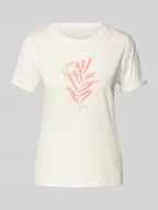 Koszulki i topy damskie - T-shirt o kroju regular fit z czystej bawełny - miniaturka - grafika 1