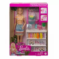 Lalki dla dziewczynek - Mattel Barbie Stoisko ze smoothies z lalką # z wartością produktów powyżej 89zł! - miniaturka - grafika 1