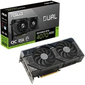 Karty graficzne - ASUS GeForce RTX 4070 SUPER DUAL OC 12GB GDDR6X - miniaturka - grafika 1