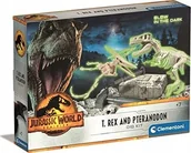 Zabawki interaktywne dla dzieci - Clementoni Kasimo rinkinys Clementoni Jurassic World Dig T-Rex E Pteranodon - miniaturka - grafika 1
