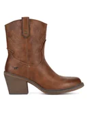 Botki damskie - Mustang Kowbojki 1479-502-307 Brązowy - miniaturka - grafika 1