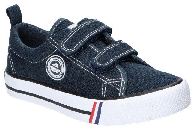 AMERICAN CLUB LH60 ORYGINALNE TENISÓWKI TRAMPKI DZIECIĘCE NA RZEPY NAVY 31