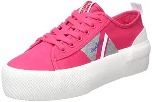 Pepe Jeans Damskie trampki z flagą imbusową kolor W, Fresa, 40 EU - Trampki damskie - miniaturka - grafika 1