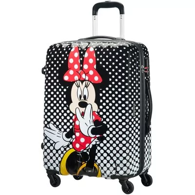 Walizka AMERICAN TOURISTER Disney Minnie Mouse 65 cm Czarno-biały | Bezpłatny transport