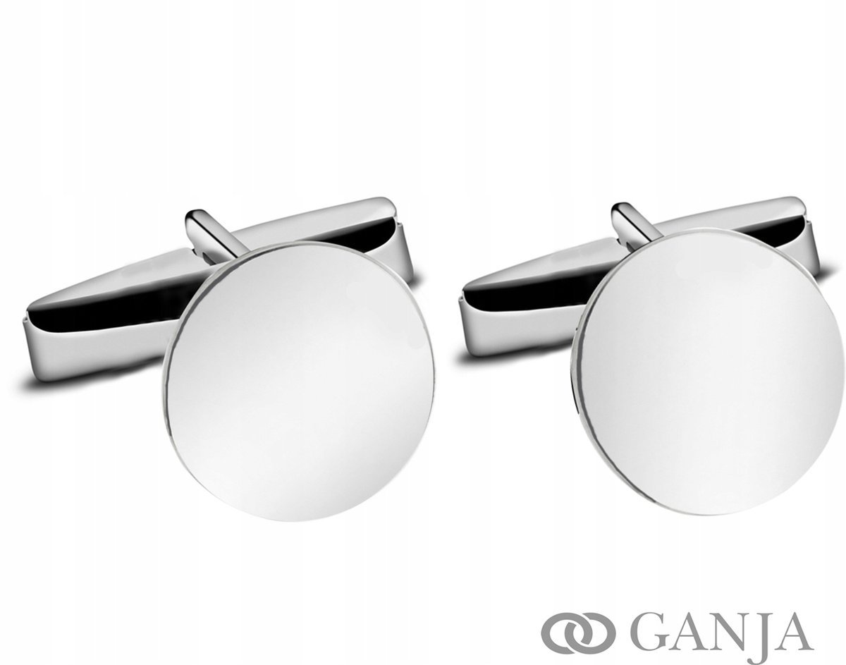 Spinki do mankietów damskie srebrne rodowane SP40