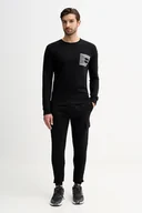 Dresy męskie - Fila dres bawełniany kolor czarny FPW1226 - miniaturka - grafika 1