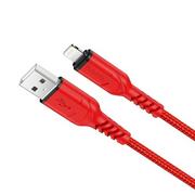 Kable USB - Hoco kabel USB do Iphone Lightning 8-pin 2,4A VICTORY X59 1 metr czerwony - miniaturka - grafika 1