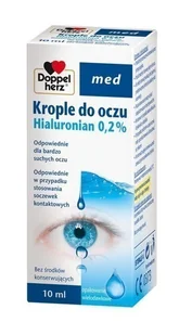 Queisser Doppelherz med, krople do oczu hialuronian 0,2%, 10 ml, QUEISSER 9092913 - Krople do oczu - miniaturka - grafika 1
