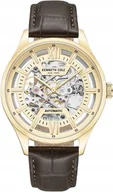 Zegarki męskie - Zegarek męski KENNETH COLE KCWGE0027202 brązowy klasyczny skeleton - miniaturka - grafika 1