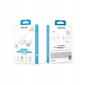 Ładowarki do telefonów - Forever Ładowarka Bezprzewodowa Do Smartwatch Masm-100 3W Biała - miniaturka - grafika 1