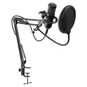Mikrofony komputerowe - Mikrofon przewodowy defender space gmc 450 ze statywem stream strumieniowy usb 64645 - miniaturka - grafika 1
