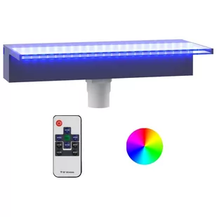 Lumarko Wylewka do wodospadu z oświetleniem RGB LED, akrylowa, 45 cm - Fontanny ogrodowe - miniaturka - grafika 3
