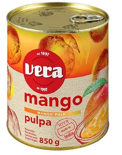 Vera Pulpa z mango Alphonso 850 g - Koncentraty warzywne, przeciery Vera Pulpa z mango Alphonso 850 g - Koncentraty warzywne, przeciery - miniaturka - grafika 1