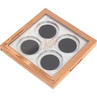 Cienie do powiek - Glam Shop Kasetka, na 4 cienie Złota - miniaturka - grafika 1