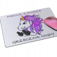 Podkładki pod mysz - Podkładka pod mysz myszkę JEDNOROŻEC dla kobiet - miniaturka - grafika 1