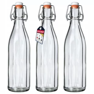 Szklana butelka z korkiem Tore 1000 ml, 3 szt. - Pojemniki kuchenne Szklana butelka z korkiem Tore 1000 ml, 3 szt. - Pojemniki kuchenne - miniaturka - grafika 1