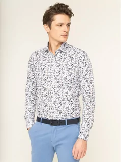 Koszule męskie - Emanuel Berg Koszula Mr.Crown PEB46678 Biały Slim Fit - grafika 1
