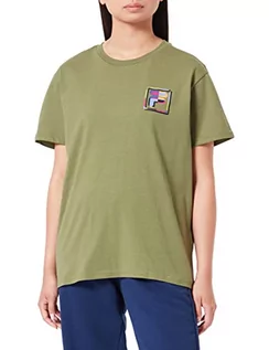 Koszulki i topy damskie - FILA Damska koszulka Belluno Tee T-Shirt, Loden Green, S - grafika 1