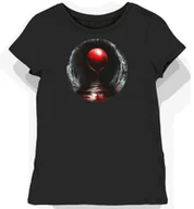 Koszulki i topy damskie - Koszulka damska czarna z nadrukiem czerwonego balonika S - miniaturka - grafika 1