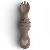 Sztućce dla dzieci - Widelco - Łyżeczka silikonowa PINK, BabySteps - miniaturka - grafika 1