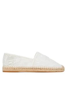 KARL LAGERFELD Espadryle Kamini KL80121A Biały - Espadryle damskie - miniaturka - grafika 1