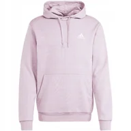 Bluzy męskie - Bluza męska adidas Essentials Fleece Hoodie fioletowa IN0328 2XL - miniaturka - grafika 1