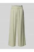 Spodnie sportowe damskie - Kuloty o luźnym kroju z mieszanki wiskozy i lnu model SOLVI-CARO - Only - miniaturka - grafika 1