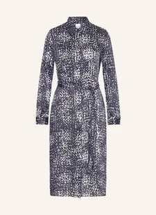 Calvin Klein Sukienka Koszulowa Z Satyny blau - Sukienki - miniaturka - grafika 1