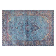 Dywany - Dywan bawełniany 160x230 cm niebieski KANSU - miniaturka - grafika 1